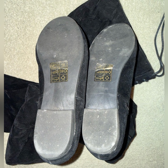 Black Over-the-Knee Women's Boots size 7 - Picture 3 of 4